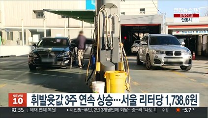 下载视频: 휘발윳값 3주 연속 상승…서울 리터당 1,738.6원