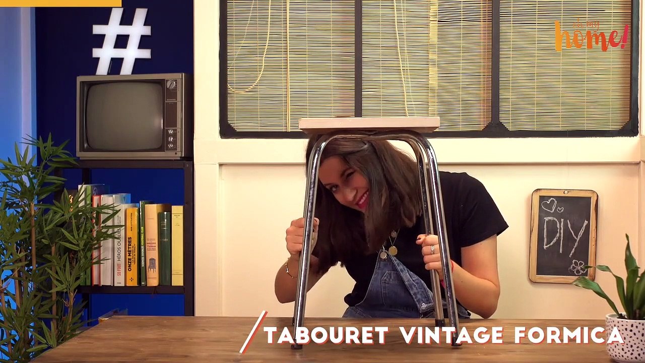 DIY : concevoir un meuble de rangement à partir d'un tabouret