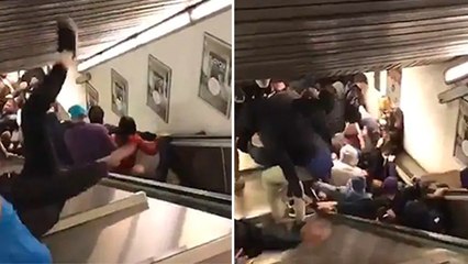 VIDEO - Un accident d'escalator fait une vingtaine de blessés à Rome