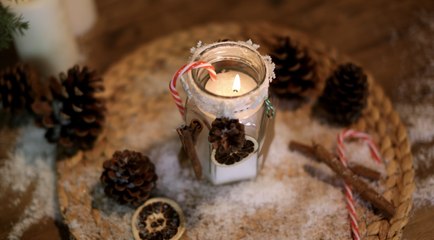 DIY : créer un photophore pour Noël