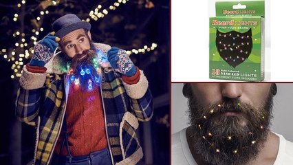 Des guirlandes pour barbe : le nouvel accessoire must-have des fêtes