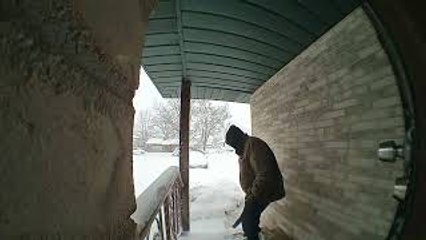 Trying to Use a Leaf Blower on Snow