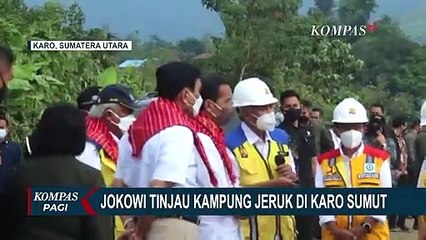 Jokowi Sambangi Kampung Jeruk di Karo untuk Tinjau Langsung Perbaikan Infrastruktur Jalan
