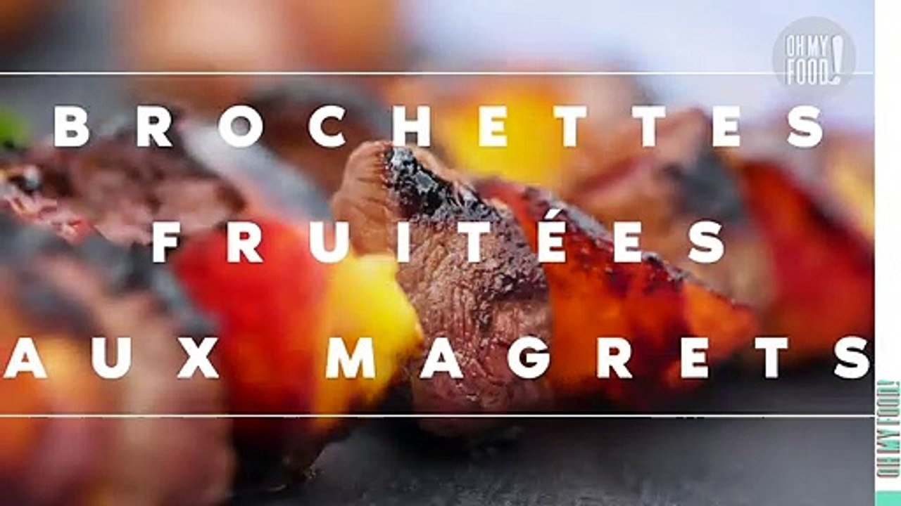 La recette des brochettes de magret de canard aux pêches et abricots pour un barbecue fruité