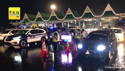 大雨中展开“农历新年取缔行动” JPJ等执法单位 发181张犯法通告