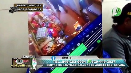 Le roban dinero de su colmado grabo el ladron