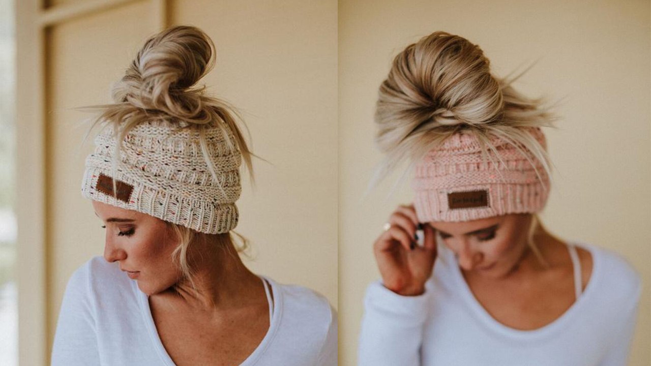 Vous pouvez désormais porter un bonnet les cheveux attachés !
