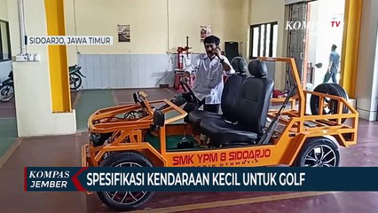 Siswa SMK Membuat Mobil Listrik Golf dan Pantai