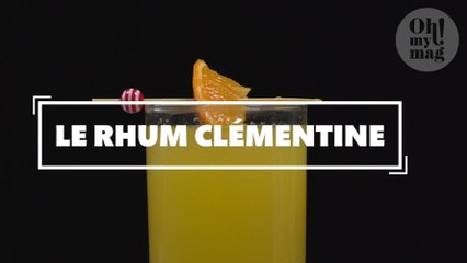 Cocktail le rhum clémentine