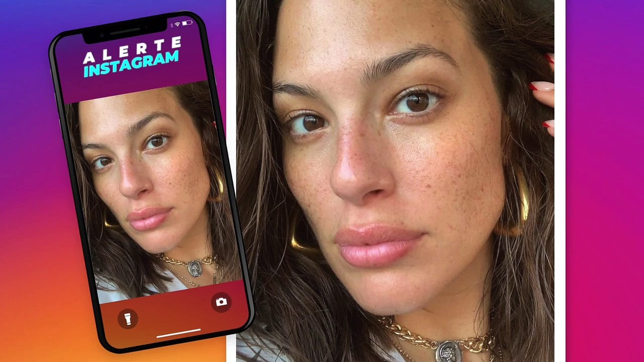 Ashley Graham pose sans maquillage et dévoile s...