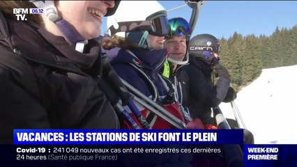 下载视频: Vacances scolaires: les stations de ski refont enfin le plein