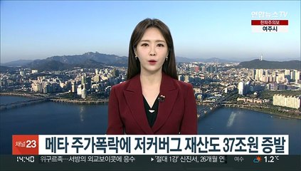 메타 주가폭락에 저커버그 재산도 37조원 증발