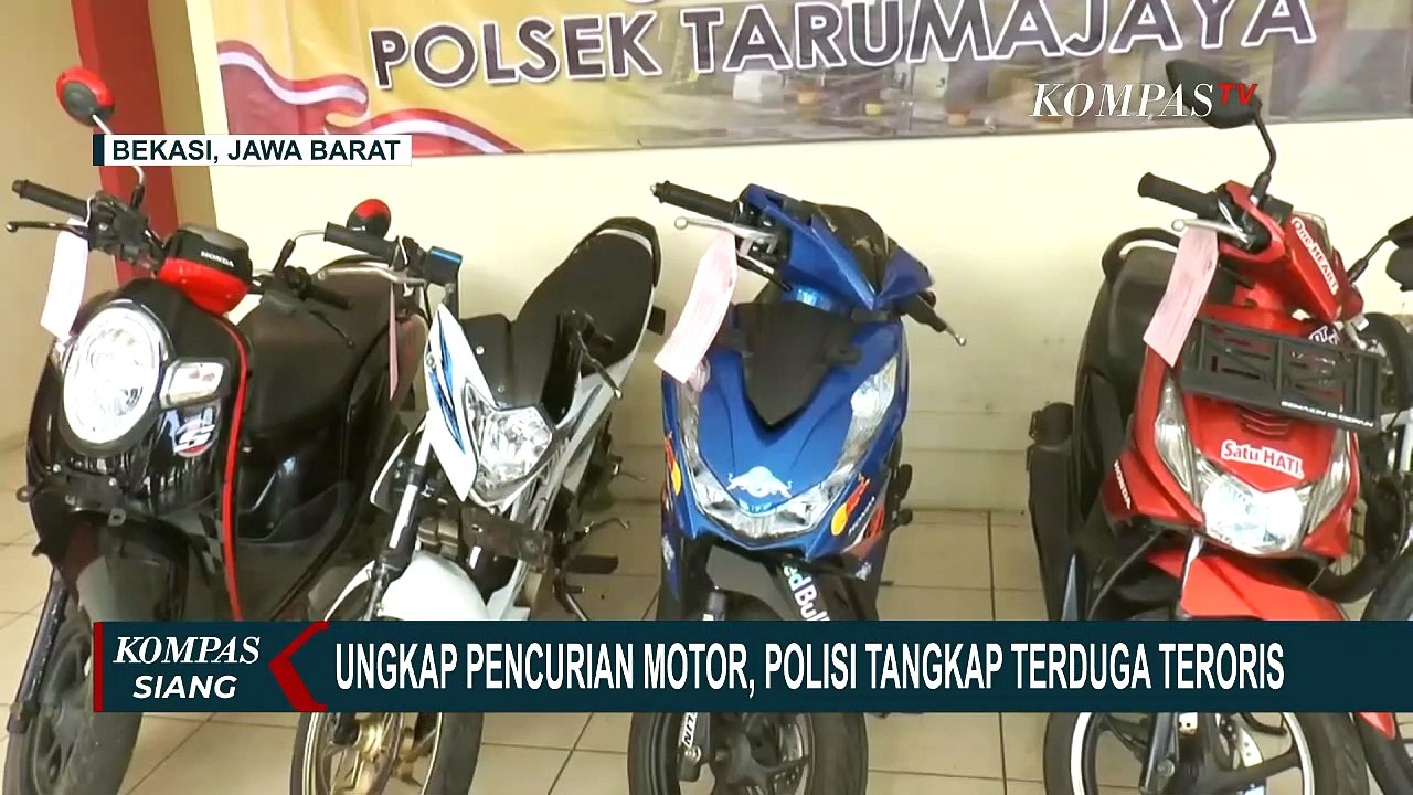 Dalami Kasus Curanmor, Polisi Tangkap 2 Penadah Barang Curian di Bekasi yang Diduga Teroris!