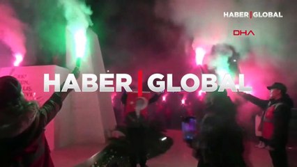 Samsun'daki Atatürk Anıtı'na saldırı Silivri'de protesto edildi