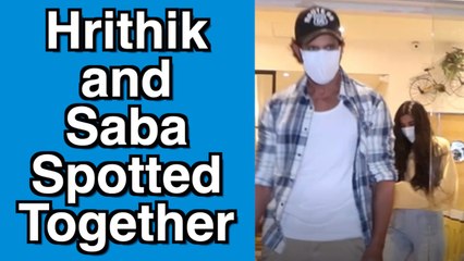 Hrithik Roshan and rumoured girlfriend Saba Azad spotted together