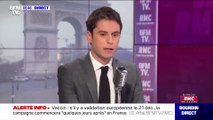 Covid-19 : Gabriel Attal annonce vouloir vacciner 15 millions de Français avant l'été