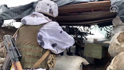 Svitlodarsk bölgesindeki Ukrayna askerleri