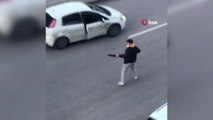 Trafikte tartıştığı kişinin dükkanını pompalı tüfekle bastı