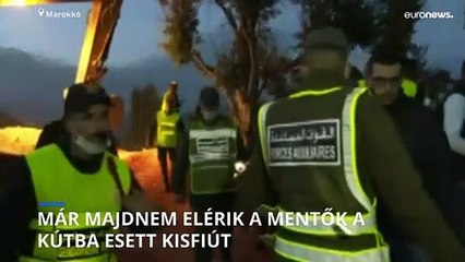 Marokkó: már közel járnak a mentőcsapatok ahhoz, hogy elérjék a kútba esett kisfiút