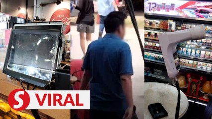 Man goes berserk, uses stick to hit people after being told to wear face mask