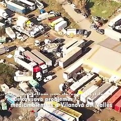 Vertedero ilegal en Barcelona