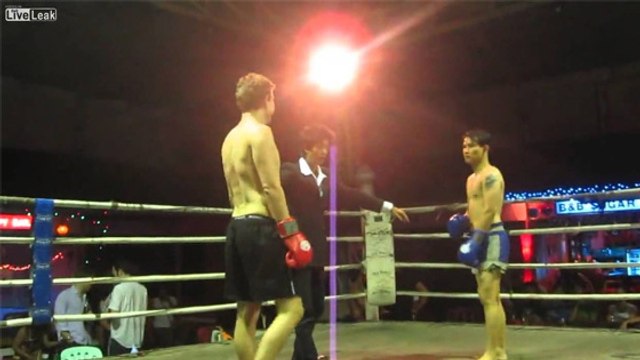 This Aussie Tourist Challenged A Professional Thai Boxer To A Match... And Soon Regretted It