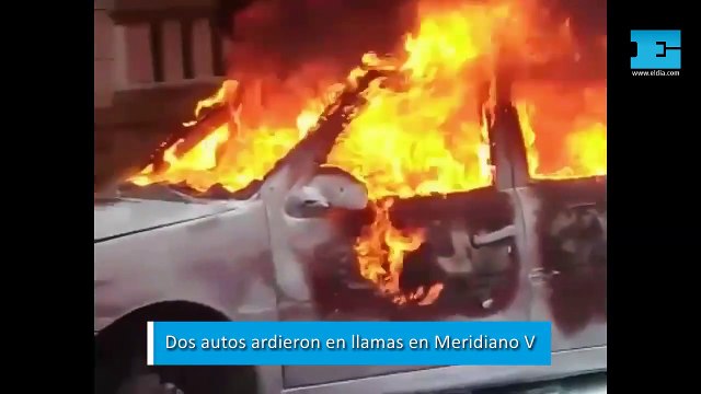 Dos autos ardieron en llamas en Meridiano V