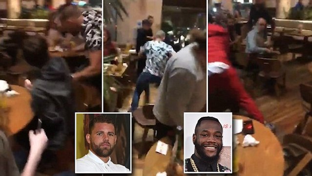 Watch Billy Joe Saunders Throw A Chicken At Deontay Wilder’s Head In A Nando's!