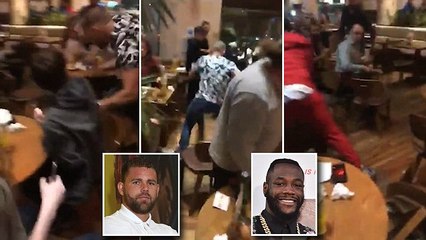Watch Billy Joe Saunders Throw A Chicken At Deontay Wilder’s Head In A Nando's!