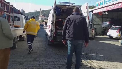 10 metre yükseklikteki duvardan düşen vatandaş yaralandı