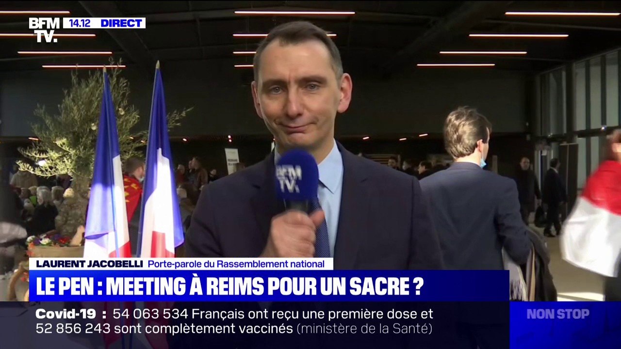Pour Laurent Jacobelli, porte-parole du RN, Éric Zemmour et Marine Le Pen "ne jouent pas dans la même cour"