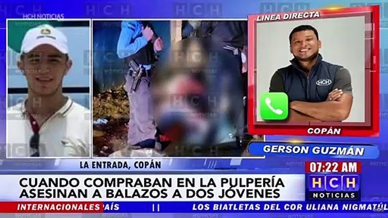 ¡Dos jóvenes mueren a manos de criminales en La Entrada, Copán!