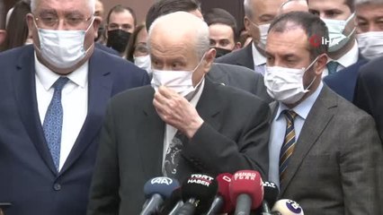 MHP Genel Başkanı Devlet Bahçeli: "Sayın Cumhurbaşkanı ve muhterem eşine geçmiş olsun dileklerimi iletiyorum.
