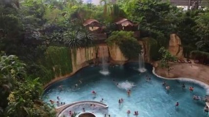 This Disused Airport Hangar Has Been Transformed Into A Huge Tropical Waterpark