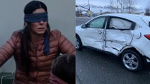 This 17-Year-Old Tried Driving Blindfolded For The Bird Box Challenge... It Did Not End Well