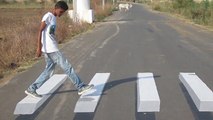 This Clever Zebra Crossing In New Delhi Replaces Speed Bumps As It 'Floats' Over The Road