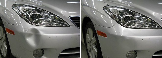 He Uses This Trick To Repair The Dent In His Bumper And It's So Easy