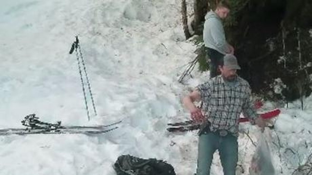 This Father And Son Were Caught On Camera Celebrating After Slaughtering A Hibernating Bear And Her Cub