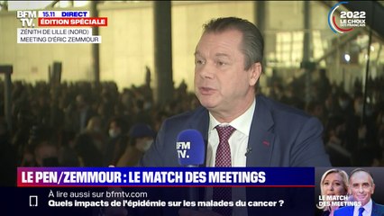 Pour le porte-parole de la campagne d'Éric Zemmour, "le temps de la compétition [avec Marine Le Pen] est derrière nous"
