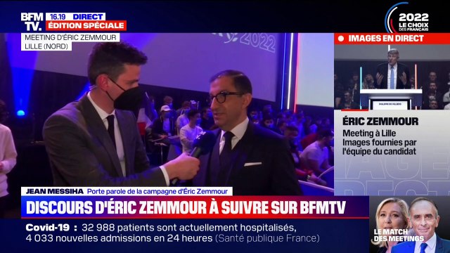 Pour Jean Messiha, porte-parole de la campagne d'Éric Zemmour, il y a une forme de panique à bord dans la campagne de Marine Le Pen