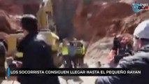 Los socorristas logran llegar hasta el pequeño Rayan, que está con vida en el fondo del pozo