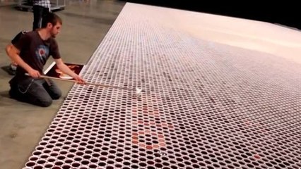 He Places A Cup Of Water On The Ground And Something Amazing Happens