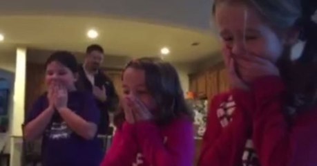 These Girls Got The Most Amazing Surprise Beneath Their Christmas Tree