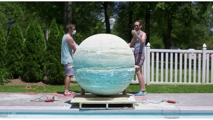 This Group Of Friends Made The World’s Biggest Bath Bomb - And Threw It In A Pool