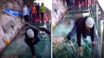 Nightmare Comes True: Glass Bridge In China Breaks While Tourists Panic