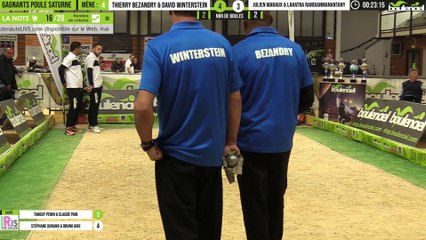 Doublette BEZANDRY-WINTERSTEIN vs J MARAUX-LAHATRA - Gagnants Poule - Défi pétanque Boulenciel