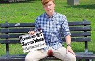A Boy Bleeds In Public To Show That Men Can Have Their Period Too