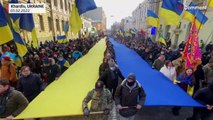 Kharkiv residents march amid Russia tensions