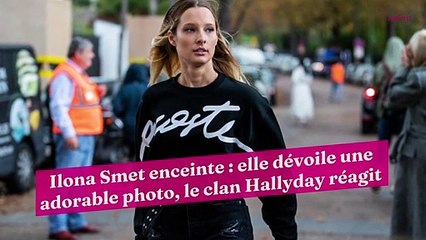 Скачать видео: Ilona Smet enceinte : elle dévoile une adorable photo, le clan Hallyday réagit