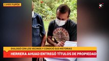 Herrera Ahuad entregó títulos de propiedad